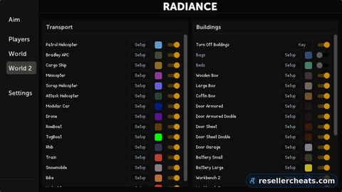 RADIANCE EXTERNAL — RUST