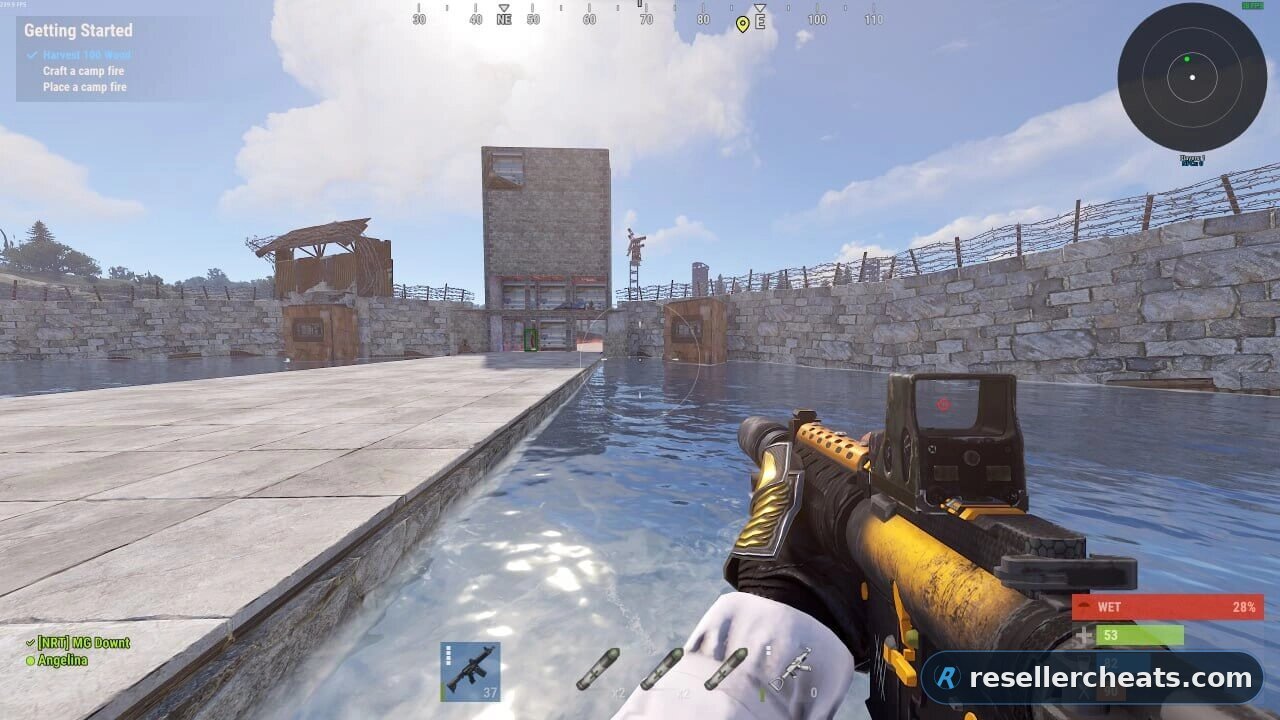 Скриншот чита ANCIENT для RUST