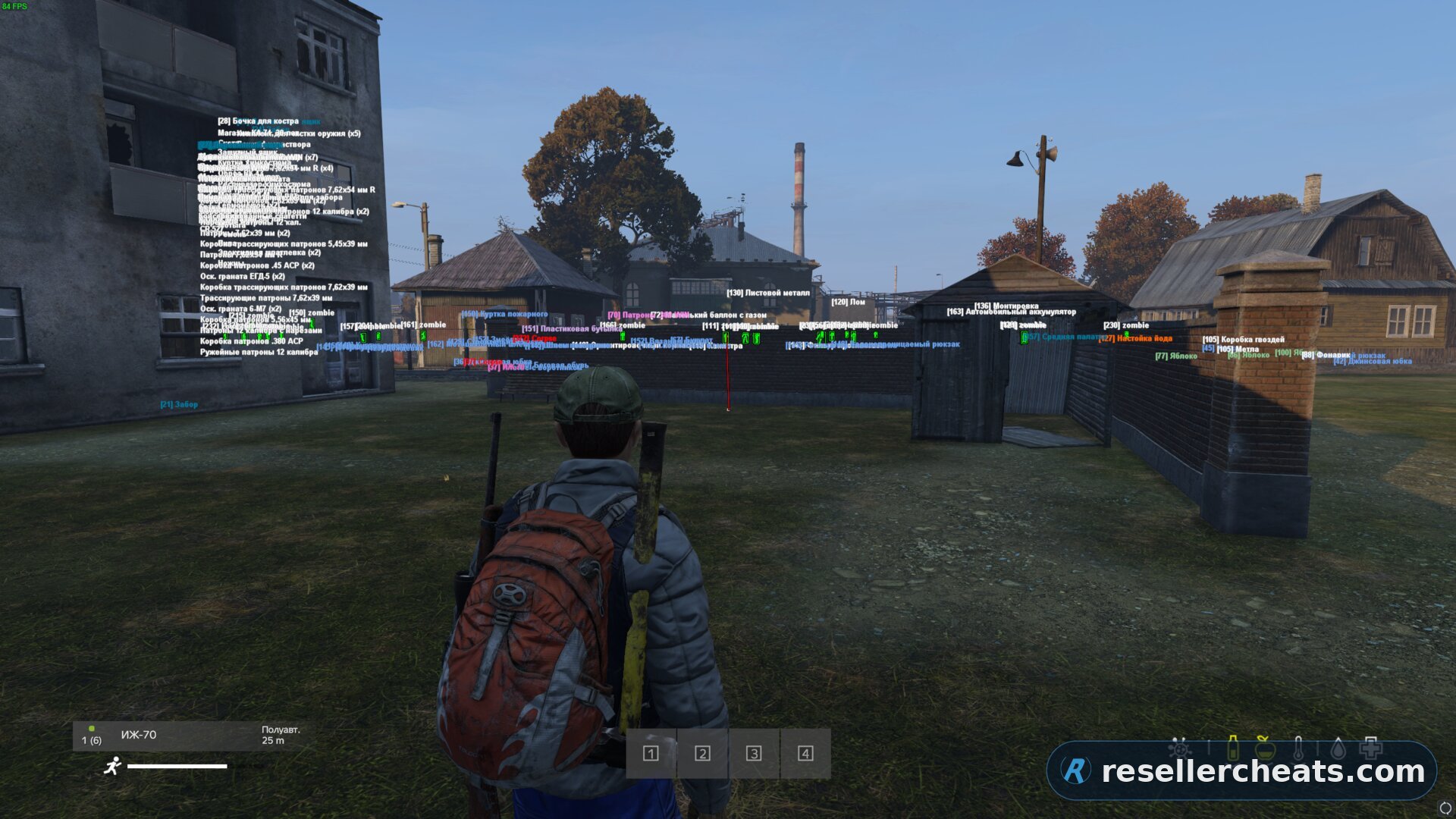 Скриншот чита Collapse для DayZ