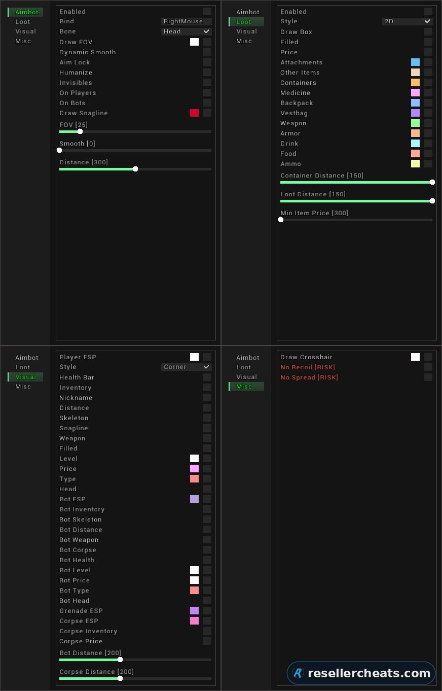 Cheat screenshot DULLWAVE для Arena Breakout