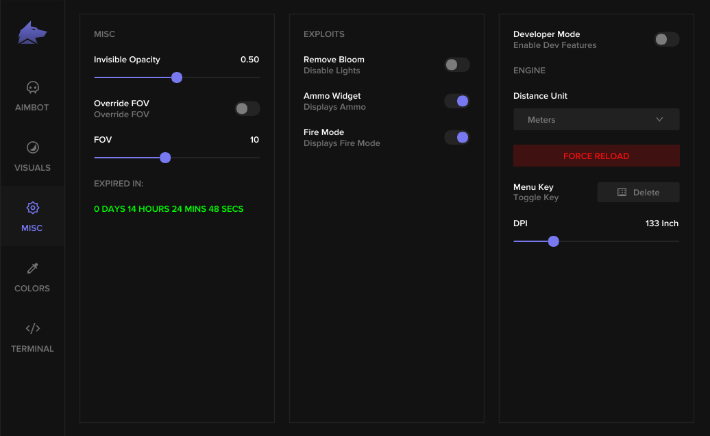Cheat screenshot FECURITY для Arena Breakout
